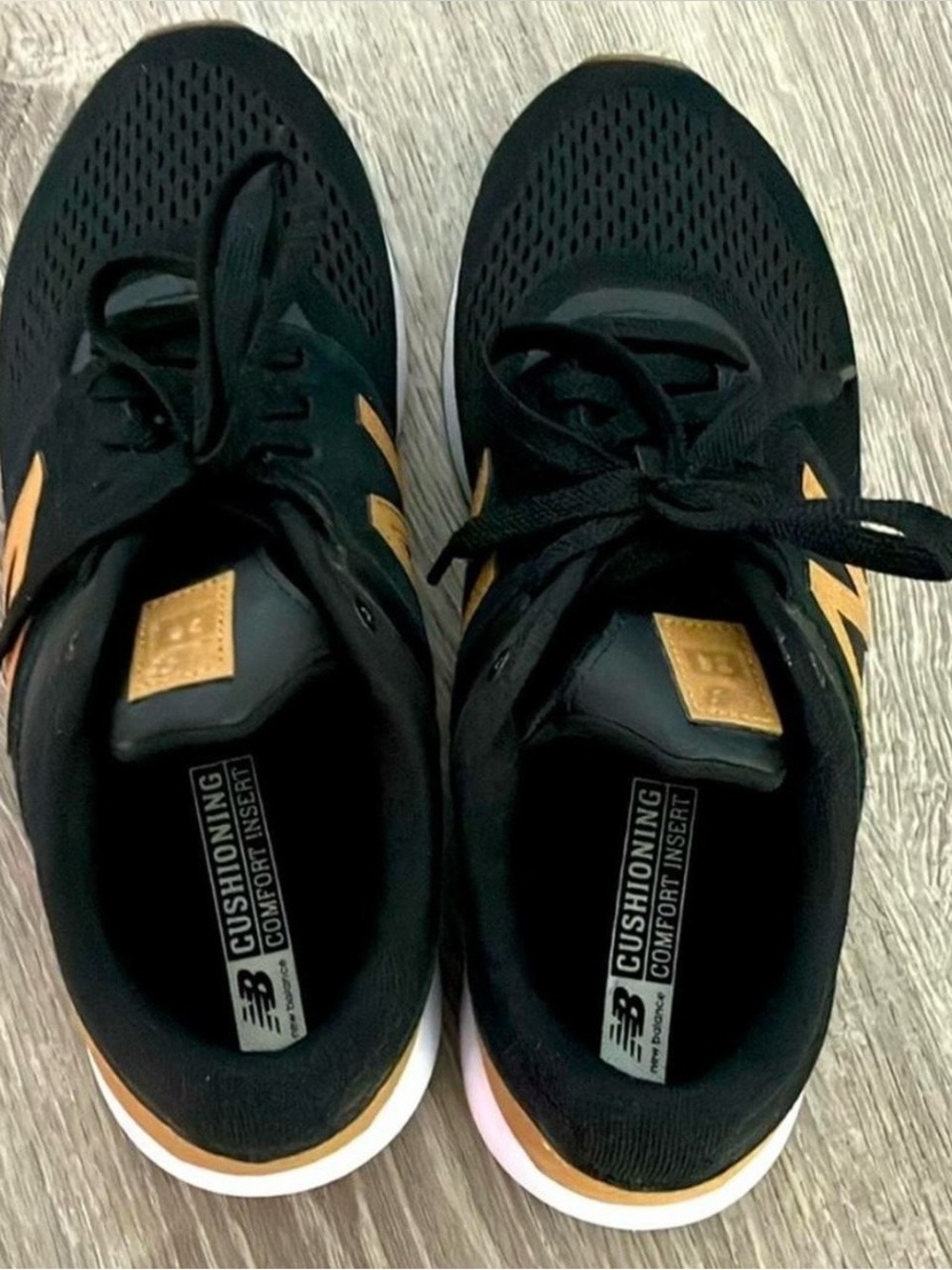 New Balance Kids Black & Gold Athletic Sneakers - Picture 4 of 6
